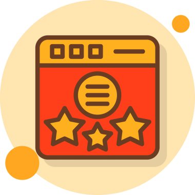 derecelendirme ikonu vektör illüstrasyonu