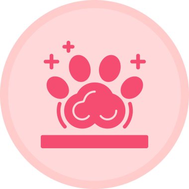 Modern kedi simgesinin vektör çizimi