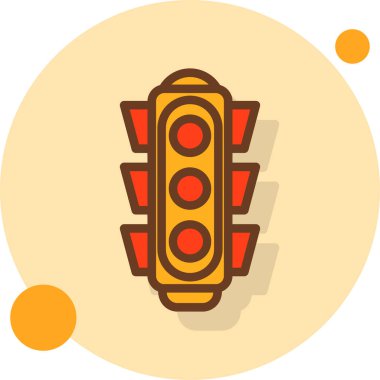 trafik ışığı vektör simgesi