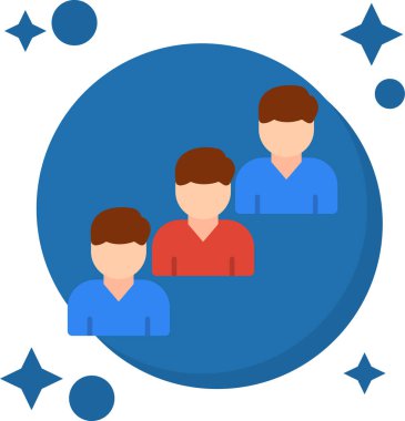 takım çalışma vektör simgesi