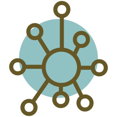 şebeke. Web simgesi basit illüstrasyon