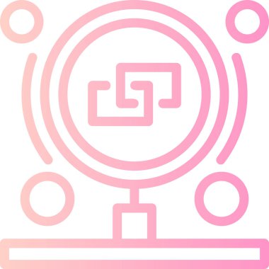 Modern bir simgenin vektör illüstrasyonu