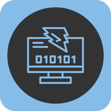 Dizüstü bilgisayar simgesi vektör çizimi