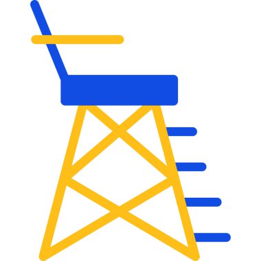 Sandalye. Web simgesi basit illüstrasyon