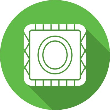 CD düz vektör simgesi