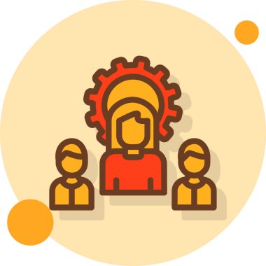 İnsanlar. Web simgesi vektör illüstrasyonu