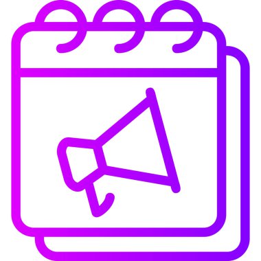 Takvim. Web simgesi basit illüstrasyon