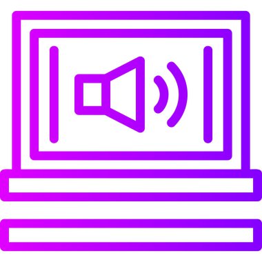 video. Web simgesi basit illüstrasyon