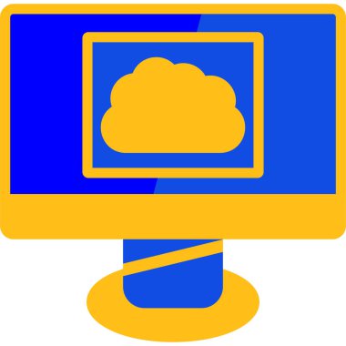 bulut hesaplama kavramı, vektör illüstrasyonu