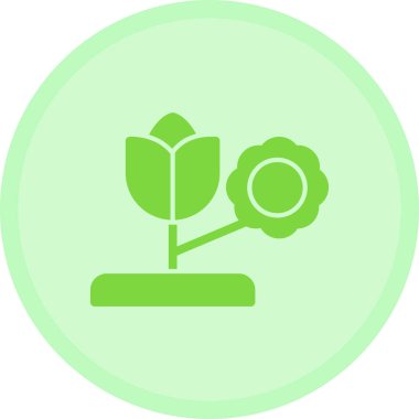 çiçek simgesi vektör illüstrasyonu