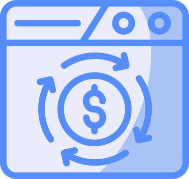 para makinesi simgesi, basit satır illüstrasyonu