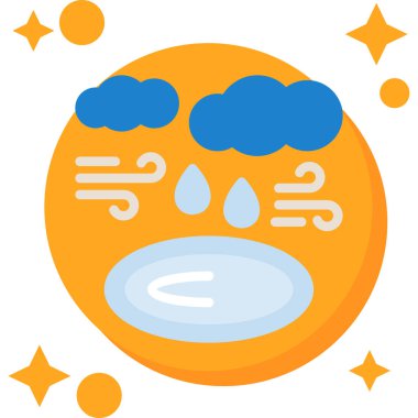 Bir bulutun tasarımı için arka planın vektör illüstrasyonu