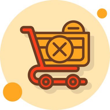 Sepet ikonu vektör illüstrasyonu