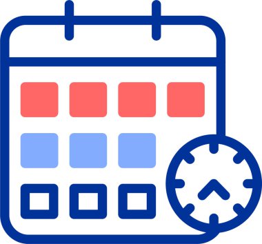 Takvim. Web simgesi basit illüstrasyon