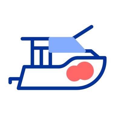 tekne ikonu vektör illüstrasyonu