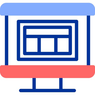 Kaydır. Basit tasarım düz resimleme