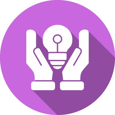 Ampul. Web simgesi basit illüstrasyon