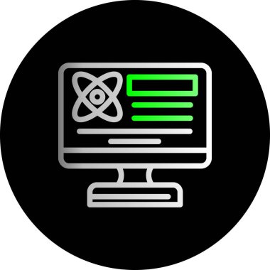 vektör lcd simgesi illüstrasyonu