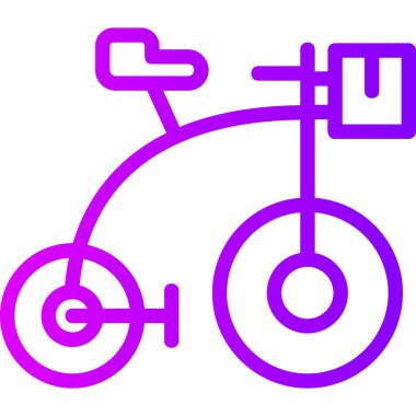 Bisiklet. Web simgesi basit tasarım