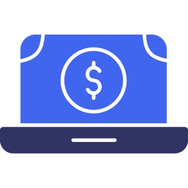 dizüstü bilgisayar web simgesi, basit vektör illüstrasyonu