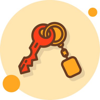 Anahtar. Web simgesi basit illüstrasyon