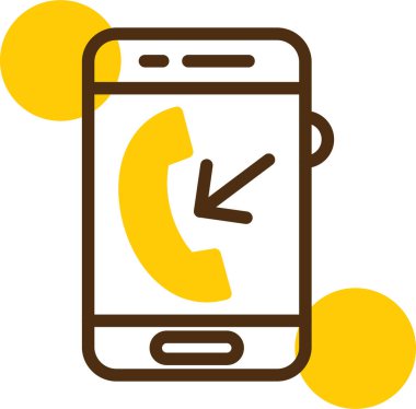 Telefon simgesinin vektör illüstrasyonu