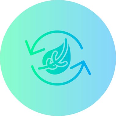 Yaprak. Web simgesi basit illüstrasyon