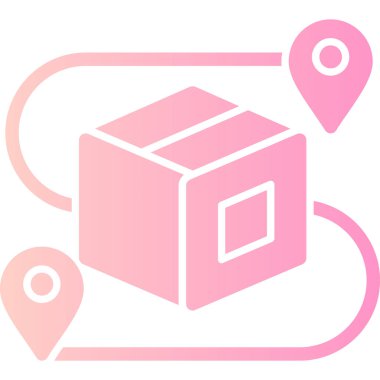 harita simgesi vektör illüstrasyonu