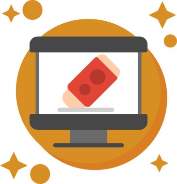 İnternetten alışveriş. Ağ simgesi. resimleme