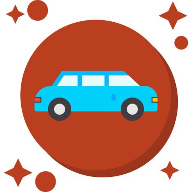 araba simgesi vektör illüstrasyonu