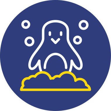 Şirin Cadılar Bayramı hayaletinin vektör çizimi