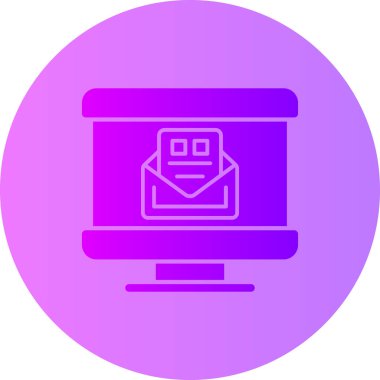 E-posta. Web simgesi basit illüstrasyon