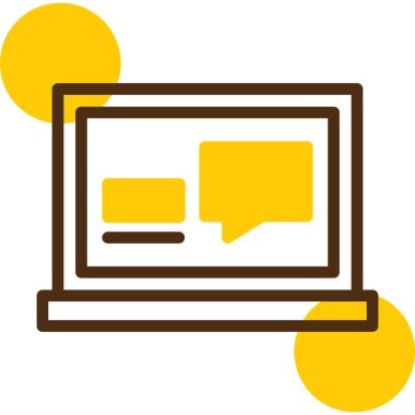 Web sohbet simge vektör çizim