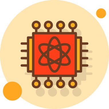 atom. Web simgesi basit tasarım