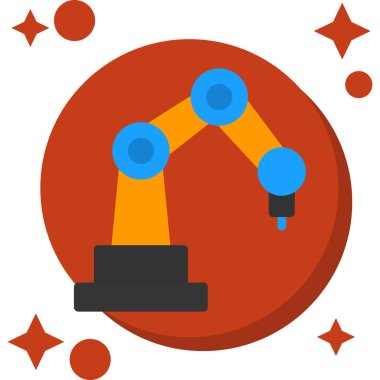 robot. Web simgesi basit illüstrasyon