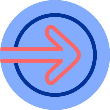 Ok. Web simgesi basit illüstrasyon