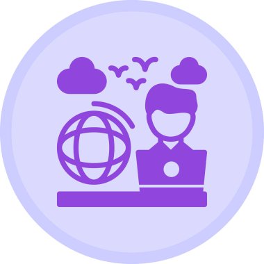 küresel ağ. Basit resimleme