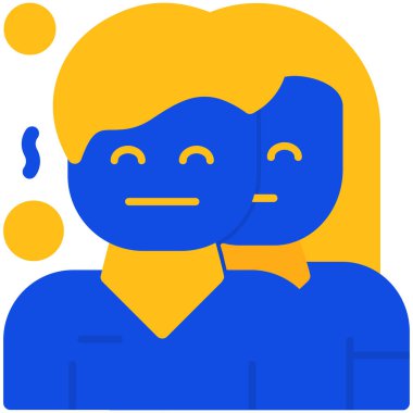 Erkek duygu simgesi, basit vektör tasarımı