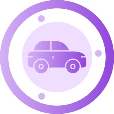 - Araba. Web simgesi basit illüstrasyon