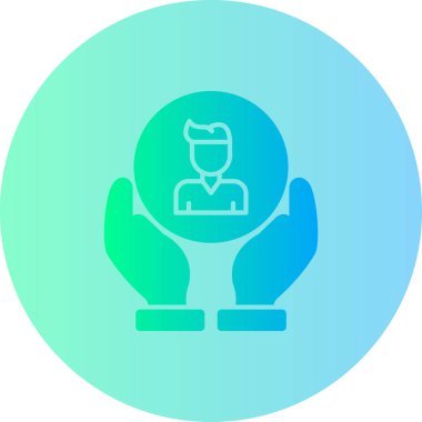 Adamım. Web simgesi basit illüstrasyon