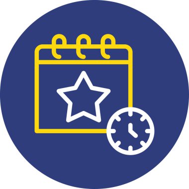 Takvim simgesi vektör illüstrasyonu