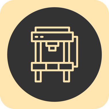 Kutu. Web simgesi basit illüstrasyon