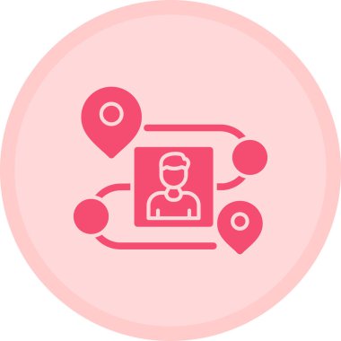 Moda biçimi izole edilmiş arkaplanda kimlik simgesi