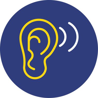 kulak simgesi vektör illüstrasyonu