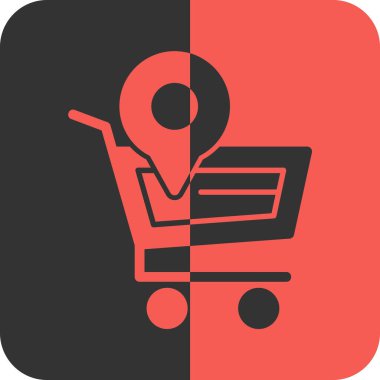 Harita işaretleyici simgesi, vektör illüstrasyonu