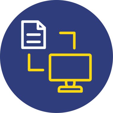 Dosya simgesinin vektör illüstrasyonu