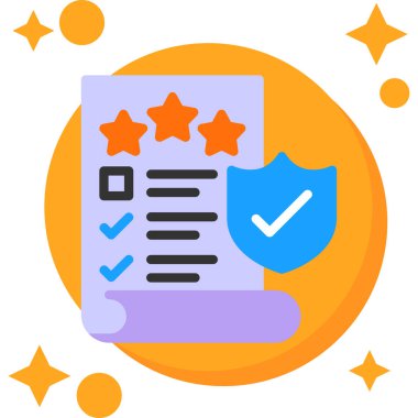 Müşteri gözden geçirme geri besleme simgesi