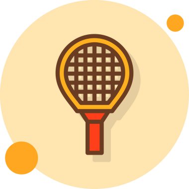 Tenis simgesi, vektör illüstrasyonu