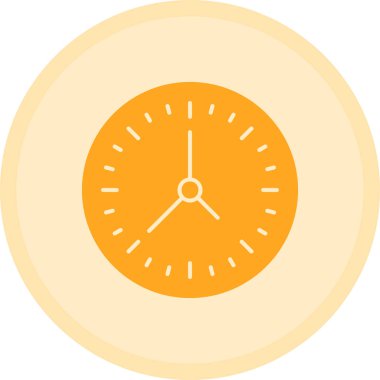 Saat simgesi vektör illüstrasyonu