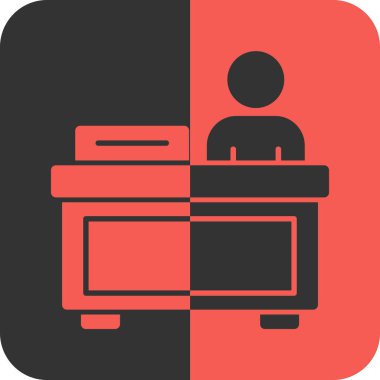 Tek bir izole simgenin vektör illüstrasyonu